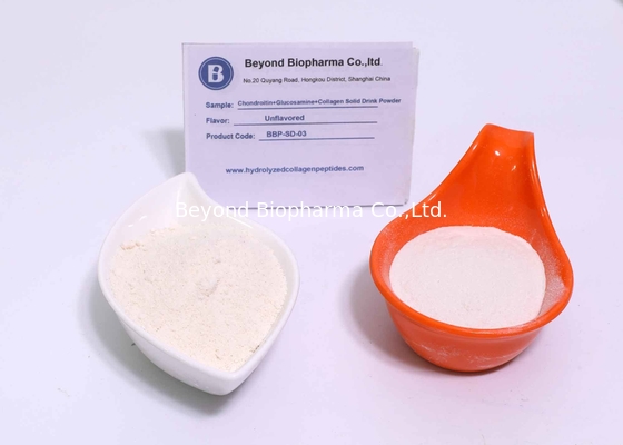 Le solide Unflavored adapté aux besoins du client boit la poudre contenant la chondroïtine/Gluocsamine/collagène